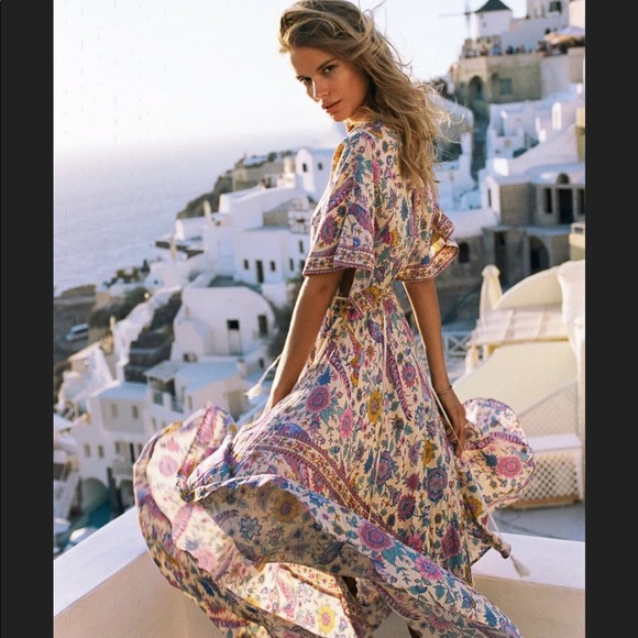 Spell UT lovebird half moon gown S - Picture 1 of 3